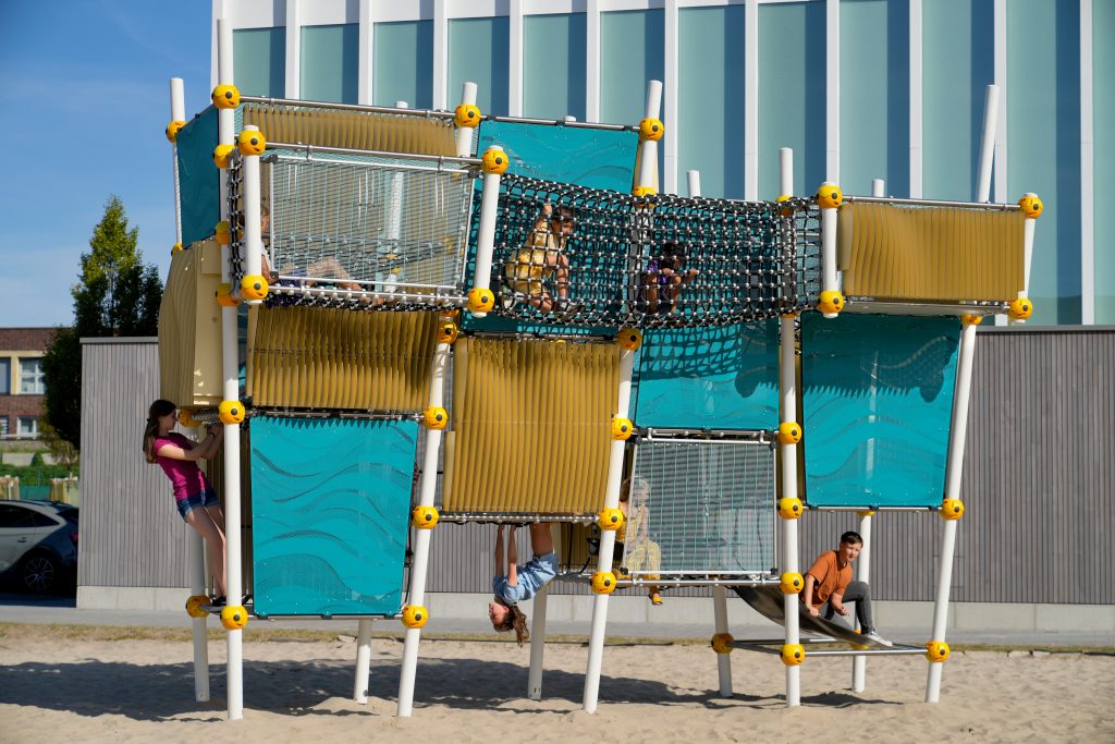Temporary Lahaina School play structure