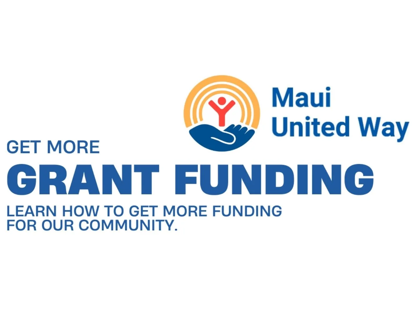 Grant funding with Maui United Way logo