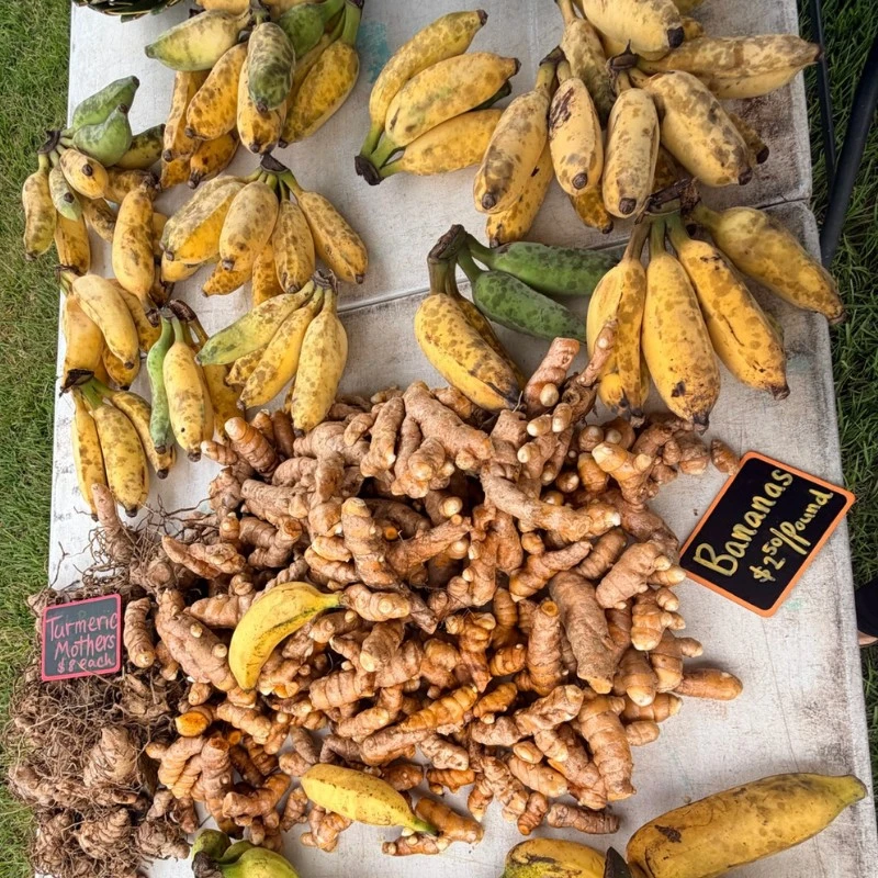 Market Fruit Banana and Tumeric