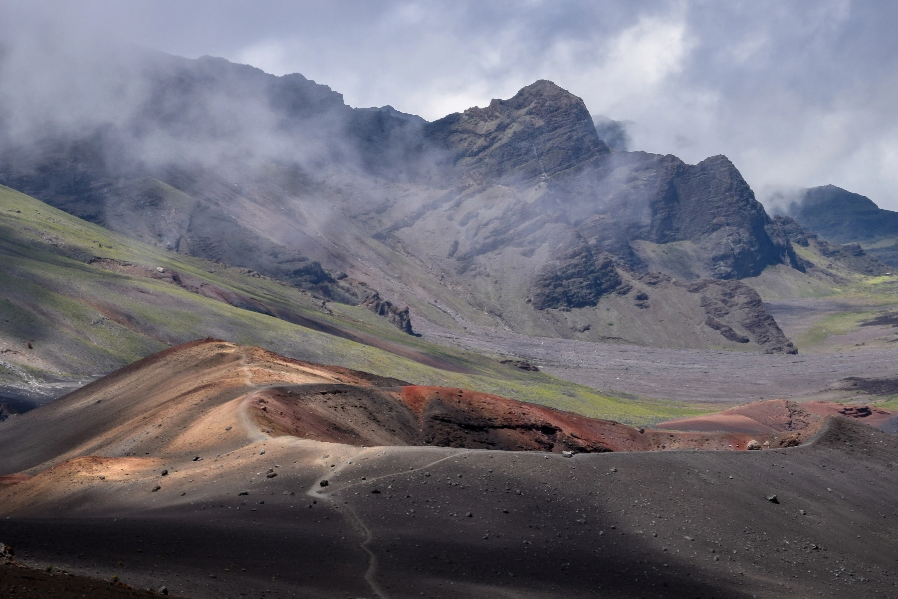 Maui landscape in the early evening