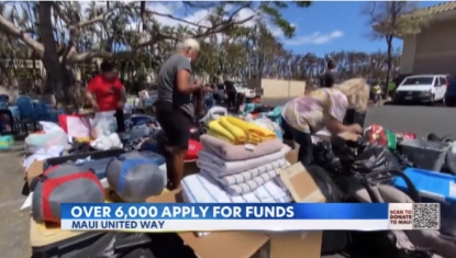Maui fire disaster relief