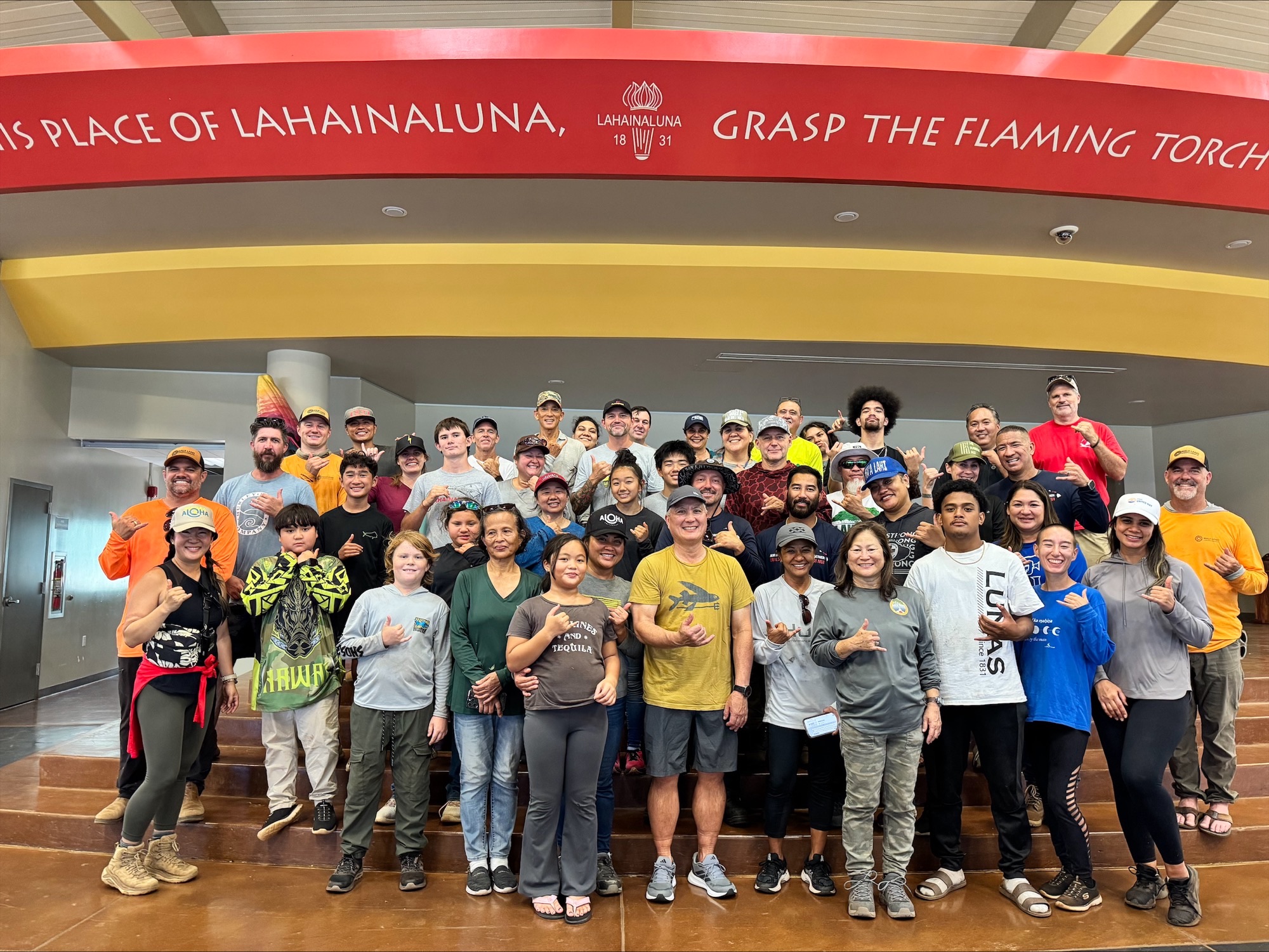 Lahainaluna High School student group photo