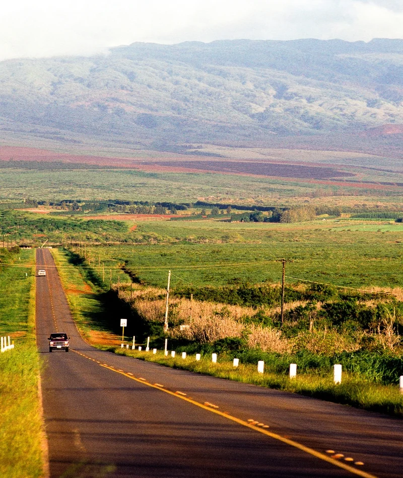 highway on molokai in the daytime